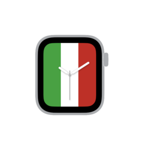 ご自由にお使いください Apple Watch カスタマイズ文字盤 イタリア国旗イメージをシェア コレガジェ