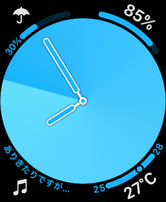 秒針が魚群探知機のようにクルクル回る Applewatch文字盤解説 グラデーション Watchos7対応版 コレガジェ